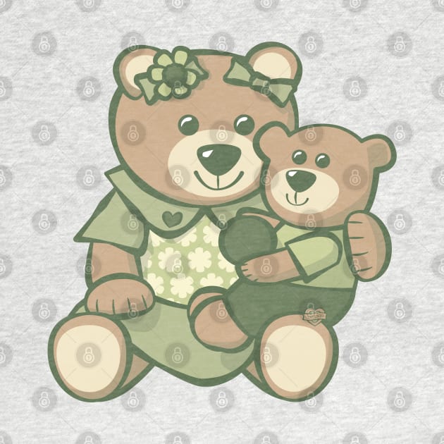 Teddy Bear Mom Baby by Sue Cervenka